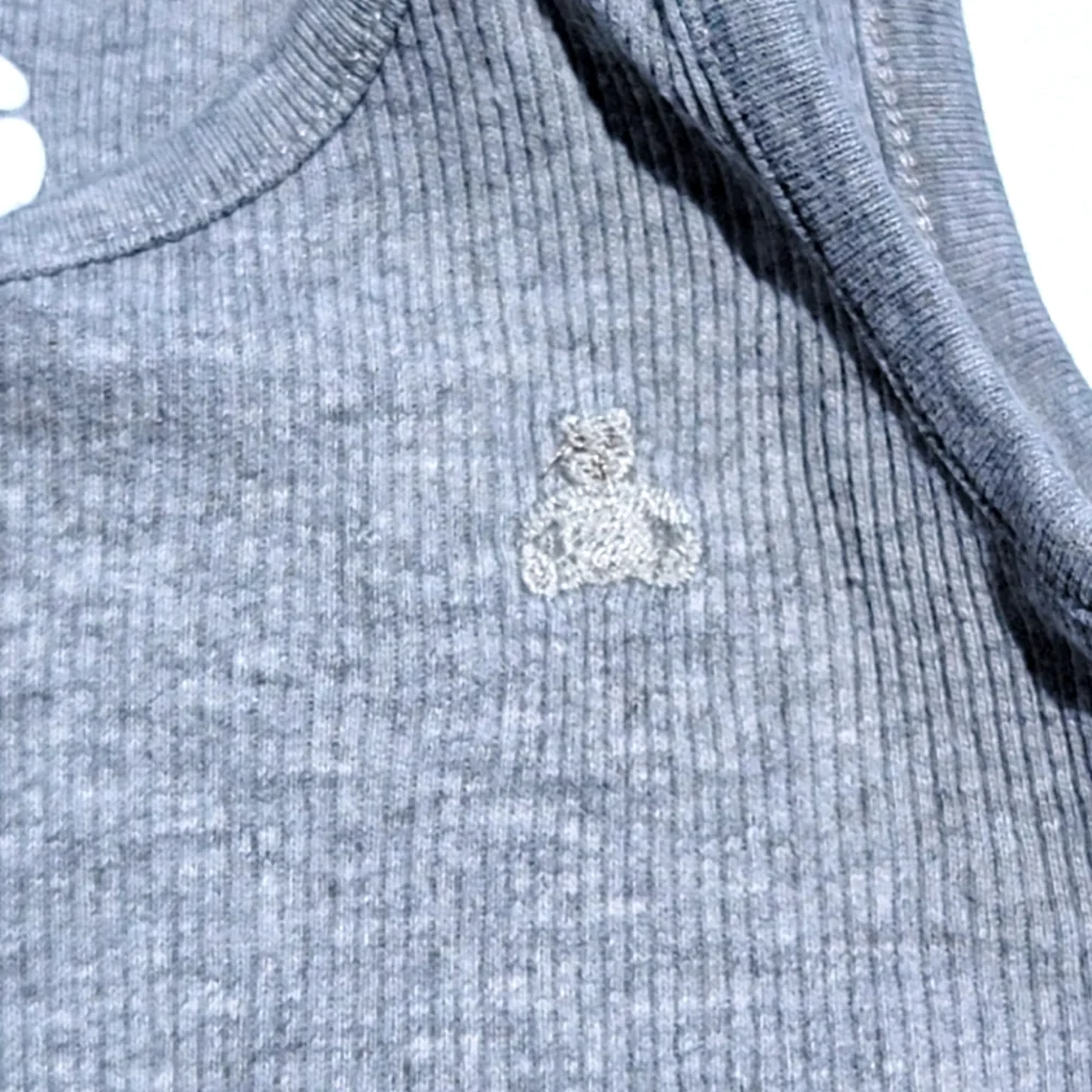 GAP Baby Sleeveless Ribbed Tank Top Onesie Size 3-6 Months Gray